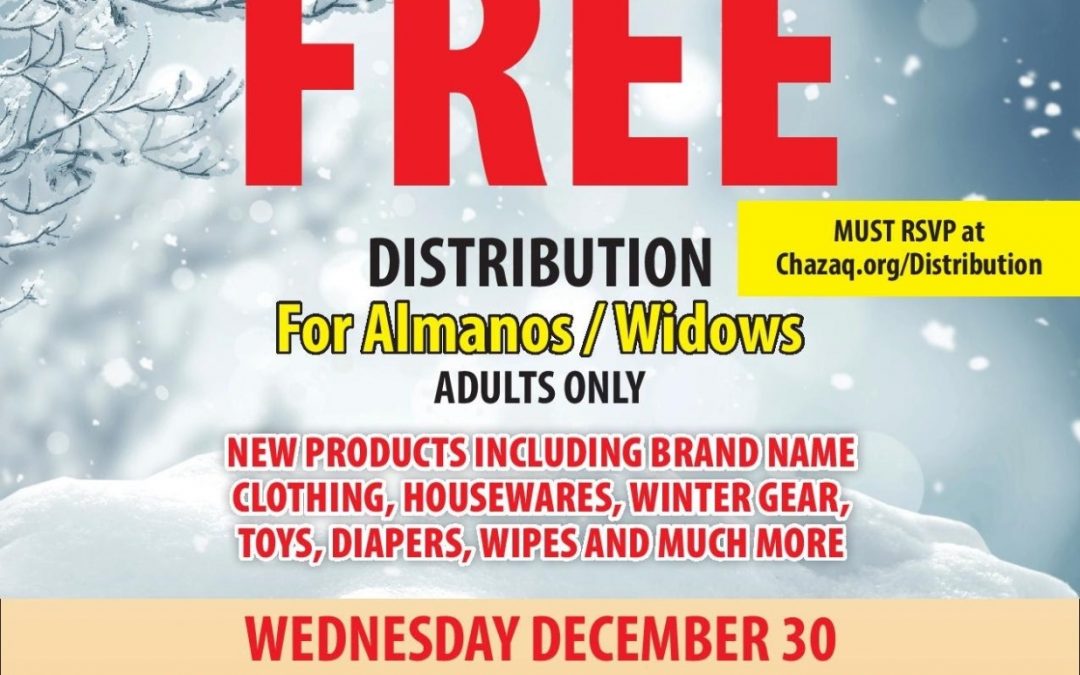 FREE Distribution for Almanos / Widows